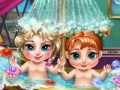 Oyunu Frozen. Baby bath