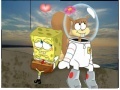 Oyunu SpongeBob and Sandy in space