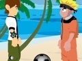 Oyunu Naruto and Ben 10 play volleyball