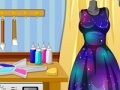 Oyunu Elsa DIY galaxy dress