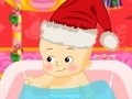 Oyunu Elsa Bathing Baby Santa