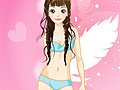 Oyunu Pink Feather Dress Up