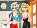 Oyunu Elsa and Rapunzel: Highschool Outfit