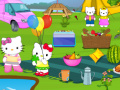 Oyunu Hello Kitty Picnic Spot Find 10 Difference