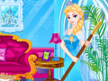 Oyunu Elsa Sleepover Cleaning