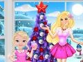 Oyunu Princess Barbie and Baby Barbie Christmas Fun