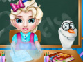 Oyunu Baby Elsa School Time