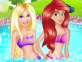 Oyunu Barbie & Ariel Pool Party