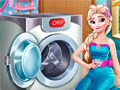 Oyunu Elsa Wash Clothes