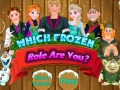 Oyunu Which Frozen Role Are You