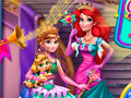 Oyunu Anna And Ariel Princess Ball Dress Up