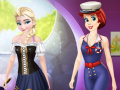 Oyunu Ariel And Elsa Career Dress Up