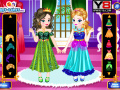 Oyunu Baby Elsa With Anna Dress Up