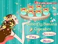 Oyunu Butterfly Banana Cupcake