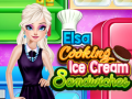 Oyunu Elsa Cooking Ice Cream Sandwiches