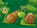 Oyunu Cute Snails Jigsaw