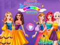 Oyunu Disney Princesses Rainbow Dresses