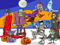 Oyunu Find 5 Differences Halloween