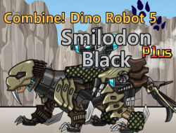 Birleştirin! Dino Robot 5 Smilodon Siyah Artı 