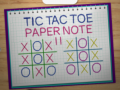 Oyunu Tic Tac Toe Paper Note 2