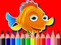 Oyunu Back To School: Fish Coloring Book
