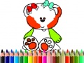 Oyunu Back to School: Sweet Bear Coloring