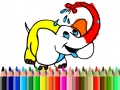 Oyunu Back To School: Elephant coloring