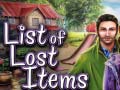 Oyunu List of Lost Items