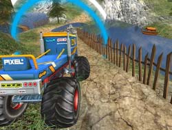 Canavar Kamyon Offroad Sürüş Dağ 