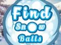 Oyunu Find Snow Balls