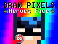 Pixels Heroes Face Çizim 