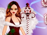 Oyunu Christmas Dress Up Doll & the sity