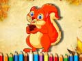 Oyunu Squirrel Coloring Book