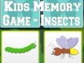 Oyunu Kids Memory game - Insects