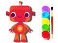 Oyunu Back to School: Robot Coloring Book