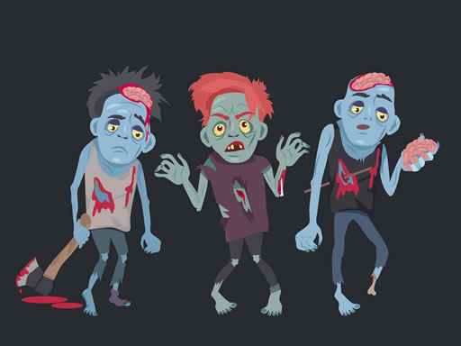 Zombiler ve İskeletler Boyama 