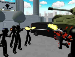 Çöp Adam şehir çekim 3d 