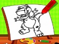 Oyunu Easy Kids Coloring Dinosaur