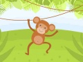 Oyunu Funny Monkeys Coloring