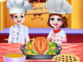 Oyunu Chef Twins Thanksgiving Dinner Cooking