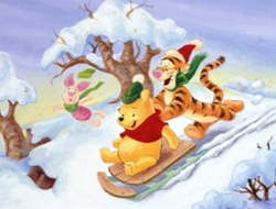 Winnie the Pooh Noel Yapboz 2 