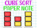 Oyunu Cube Sort Paper Note
