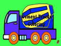 Oyunu Cement Trucks Coloring