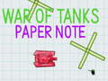 Oyunu War Of Tanks Paper Note