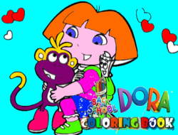 Okula Dönüş Boyama Kitabı Dora 