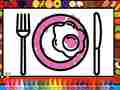 Oyunu Color and Decorate Dinner Plate