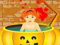 Oyunu Little Baby Halloween Bathing