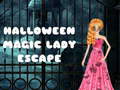 Oyunu Halloween Magic Lady Escape