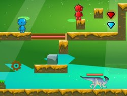 Dino World'de Ateş ve Su 