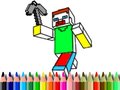 Oyunu Back to School: Minecraft Coloring